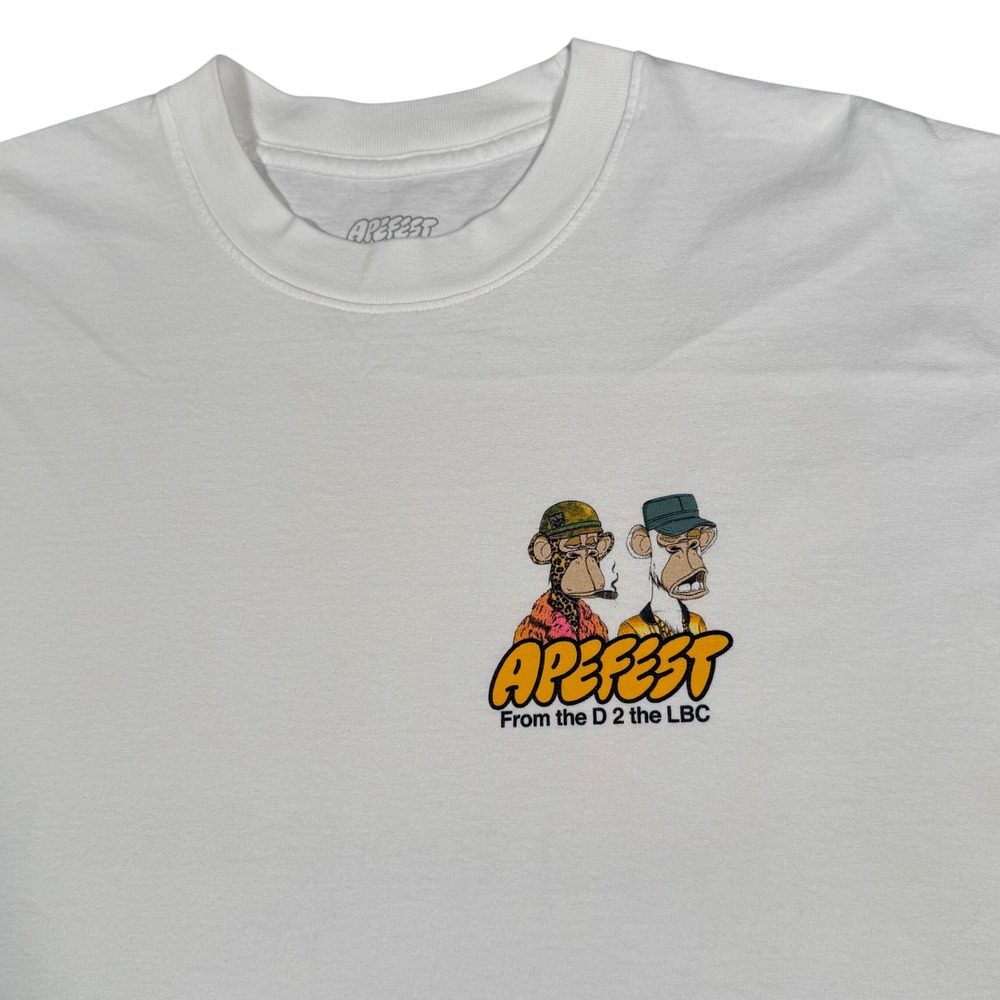 ApeFest Snoop‎ Dogg Eminem Sleeveless T Shirt White XL Made in USA